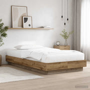 Letto con LED con strisce LED Rovere Artigianale 80 x 200 cm 3429588