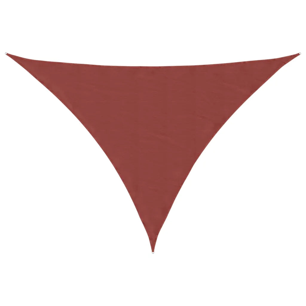 Parasole a Vela Tessuto Oxford Triangolare 4x5x5 m Terracotta 135399