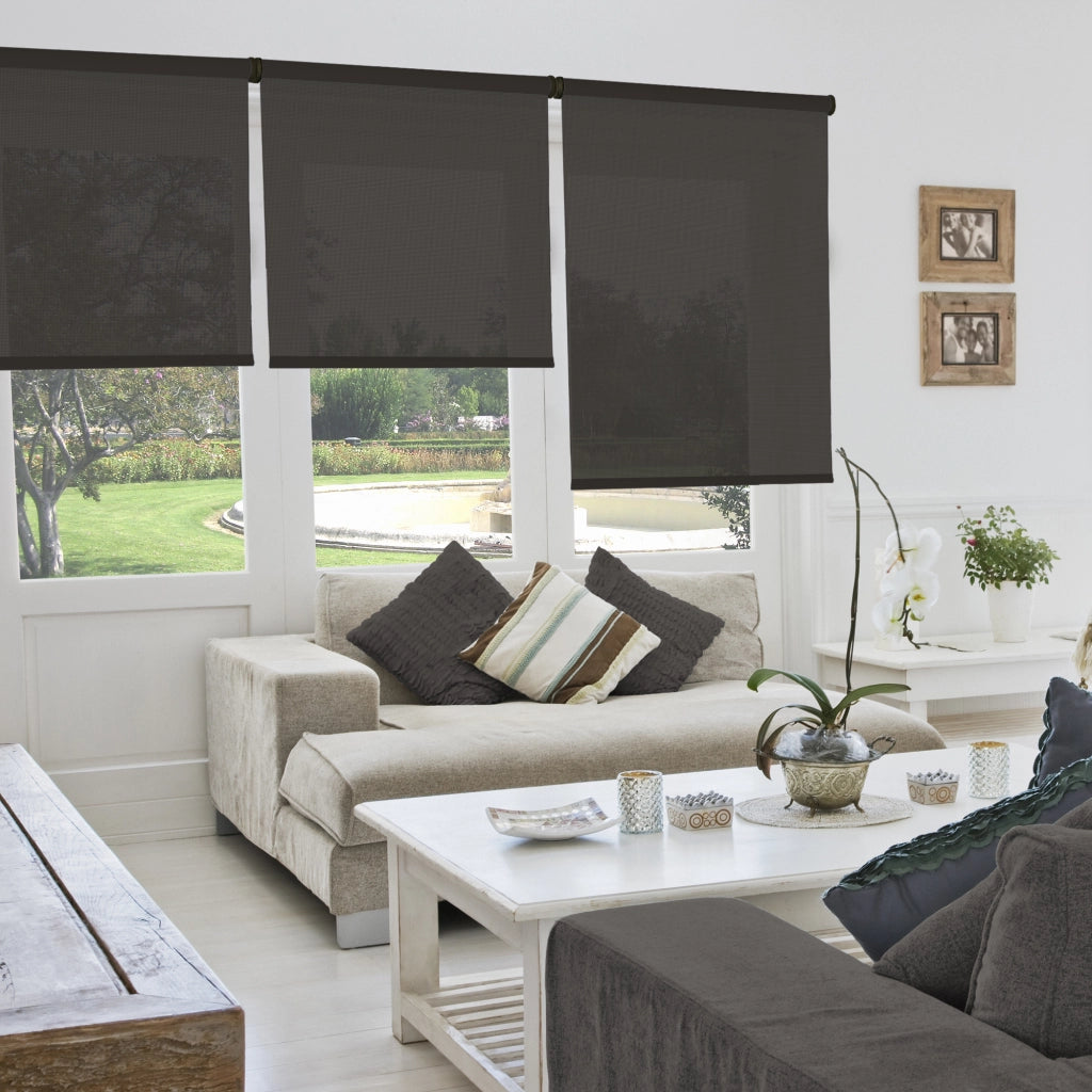 VIEWTEX Tenda a rullo Screen  10% Grado di apertura tobacco 105 x 250 cm - Made in Europe - 5 anni di garanzia