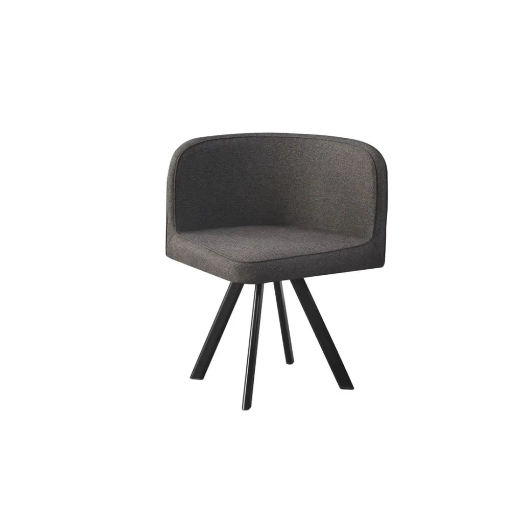 Set tavolo e 4 sedie ORBENA – Colore grigio opaco – Tavolo 100x100 cm – Design moderno e compatto