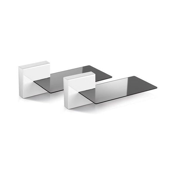 Meliconi ghost cubes soundbar supporto da parete per casse acustiche bianco - 480528