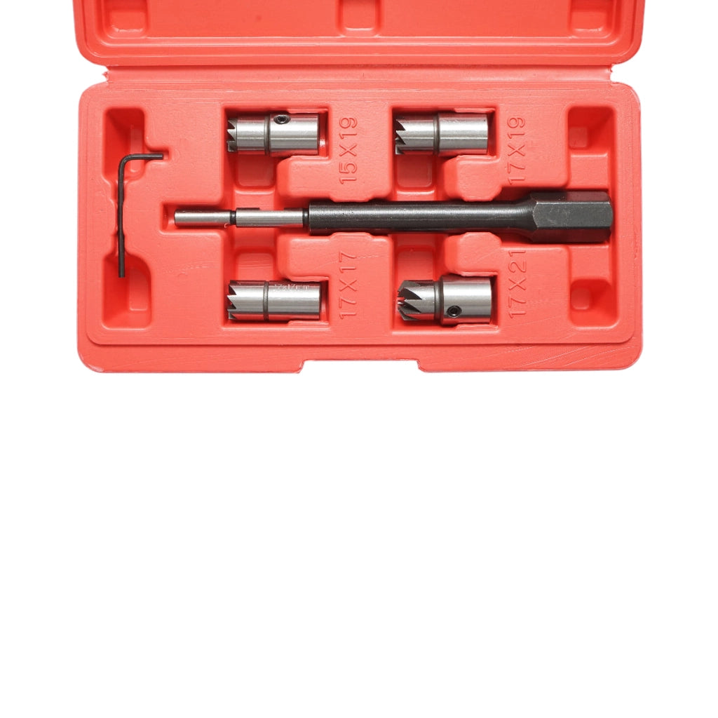 Kit di fresa per la pulizia della sede dell'iniettore, 6 pezzi Breckner Germany