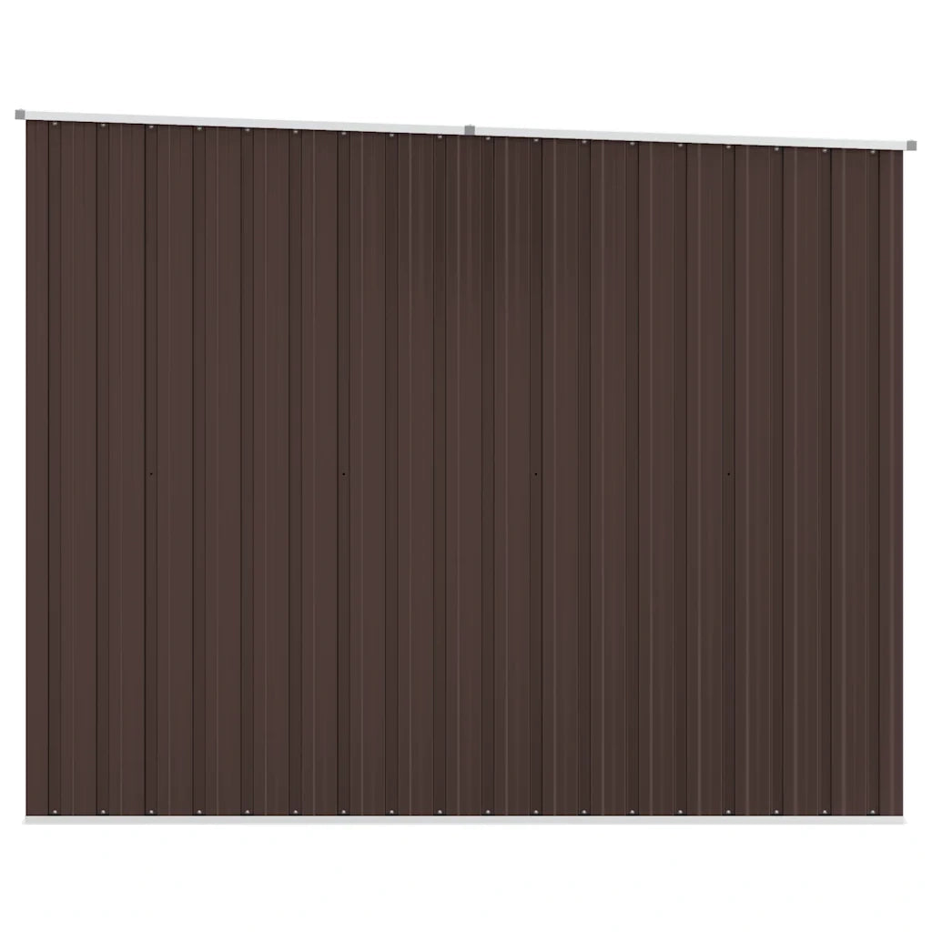 Capanno da Giardino Marrone 195x198x159 cm in Acciaio Zincato 46256