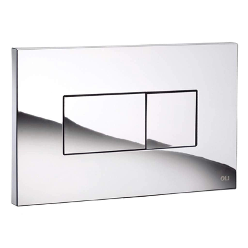 Placca di scarico incasso pneumatica cromata lucida karisma oli 0641004