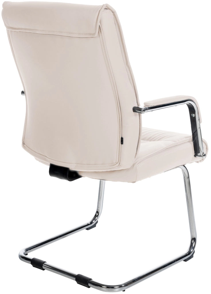 Sedia Sievert in similpelle crema