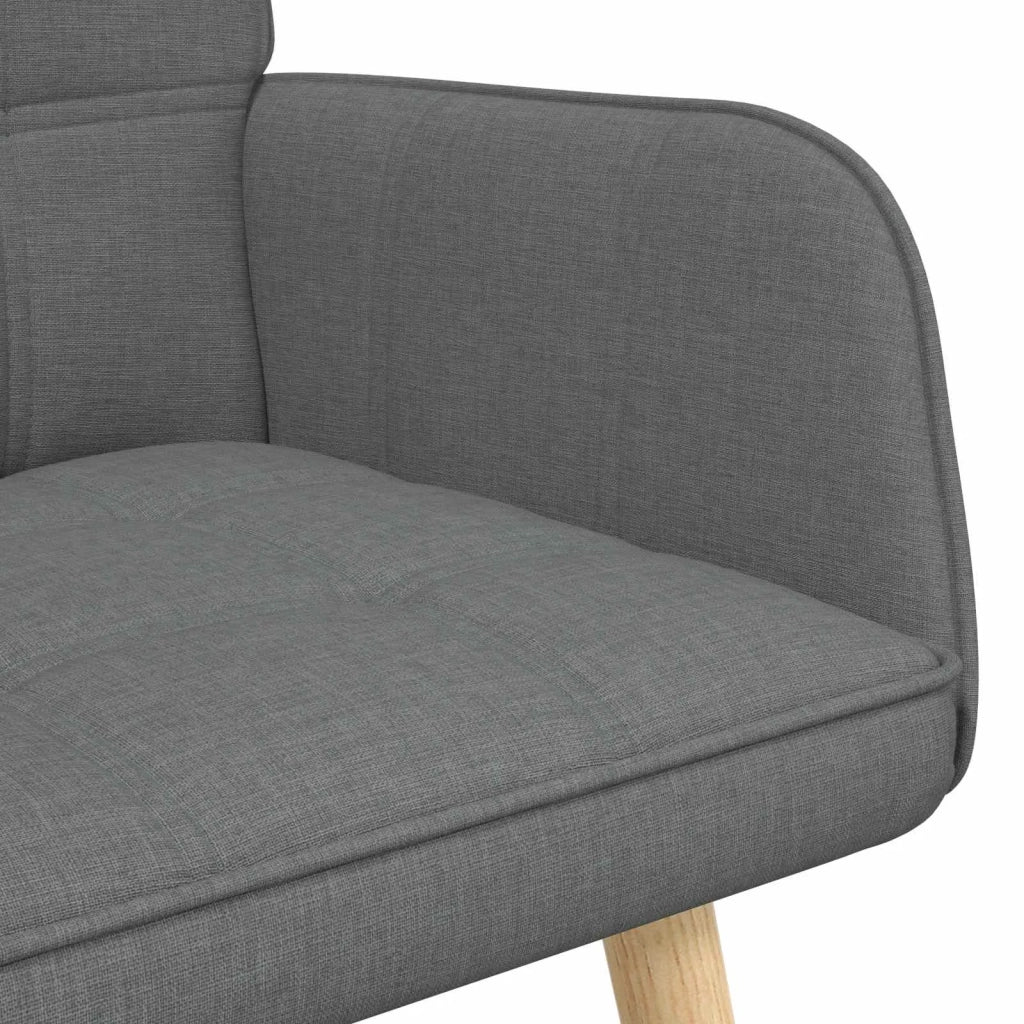 Divano | Divano da soggiorno | Sofa a Due Posti Grigio scuro 115 x 61 x 87 cm Tessuto
