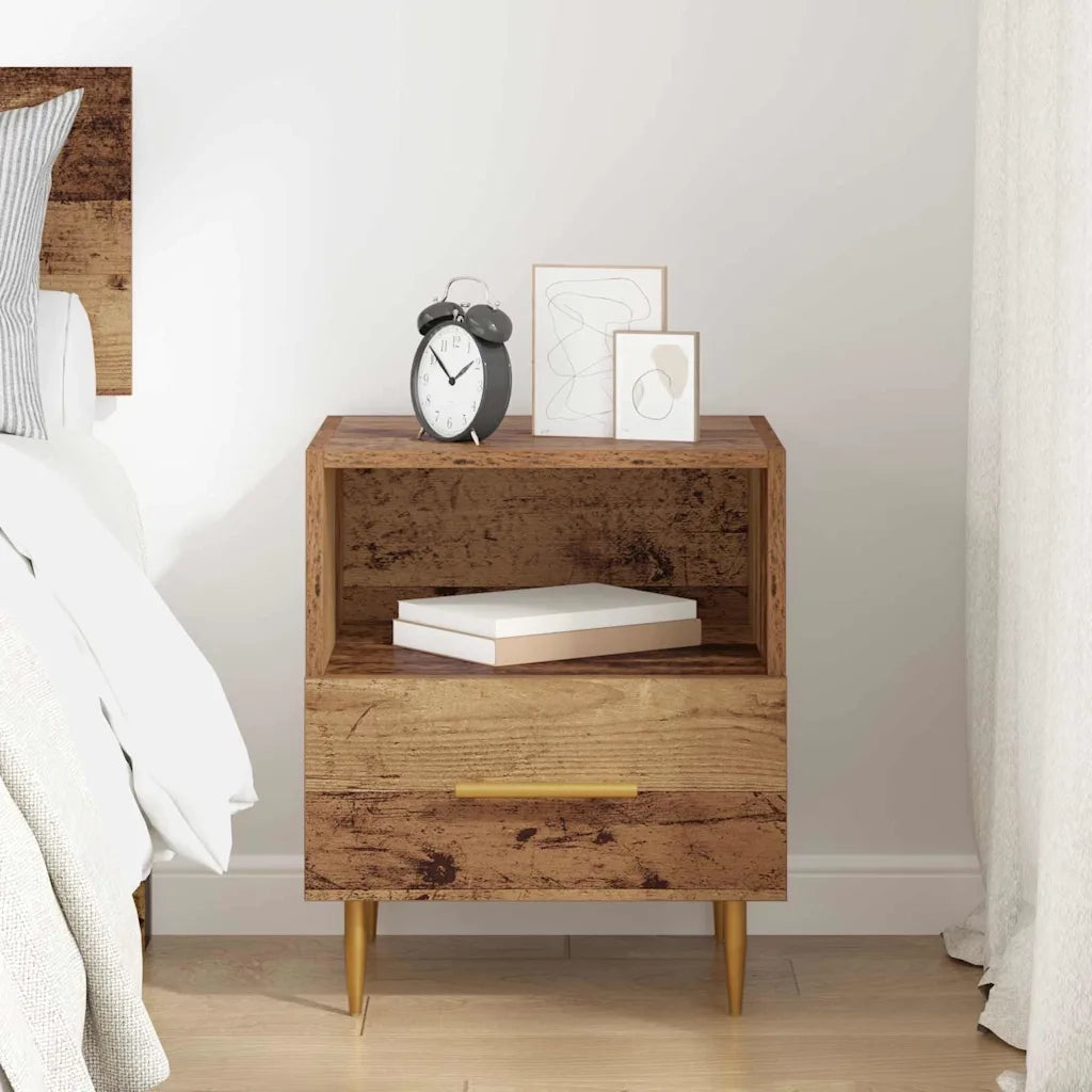 Comodino Marrone 40 x 35 x 47,5 cm Legno multistrato