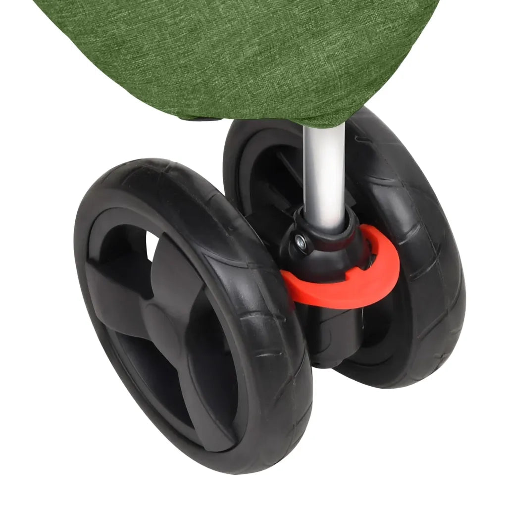 Passeggino per Cani Pieghevole Verde 80x46x98cm Tessuto Oxford CFW1627270
