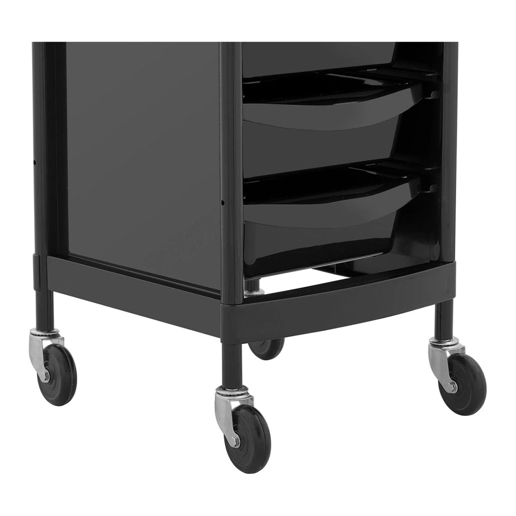 Carrello per parrucchiere - 10 kg - 6 cassetti con 3 divisori portaphon piano di lavoro 420 x 390 mm 14_0007834