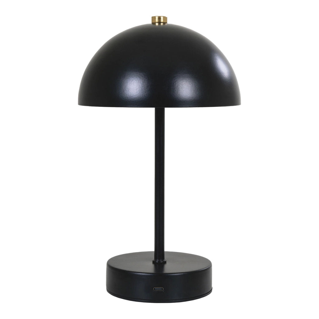 Lampada da Tavolo Holt, Nero, Metallo, 15x15x25 cm