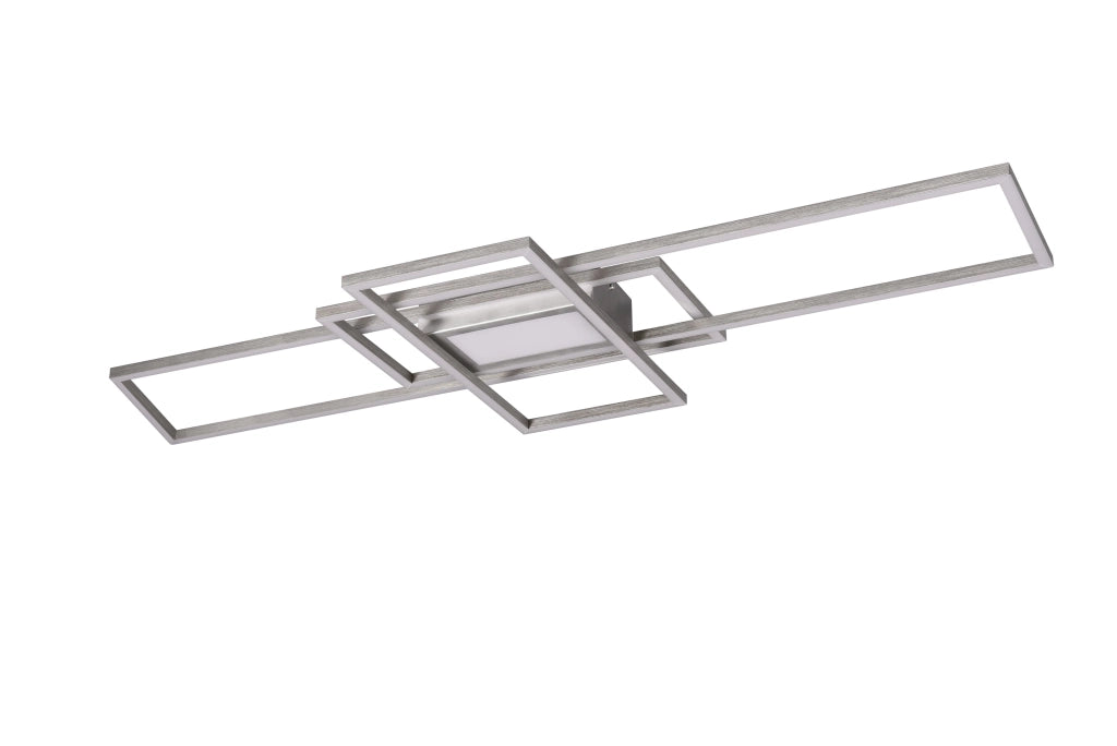 Plafoniera da Interno a LED in Metallo Nickel Opaco