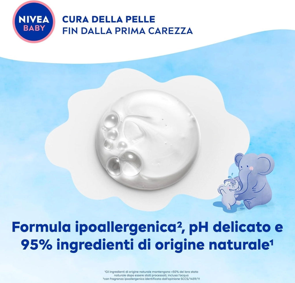 NIVEA BABY SHAMPOO DELICATO & NEUTRO 200 ML DETERSIONE DELICATA NO LACRIME SENZA SOLFATI