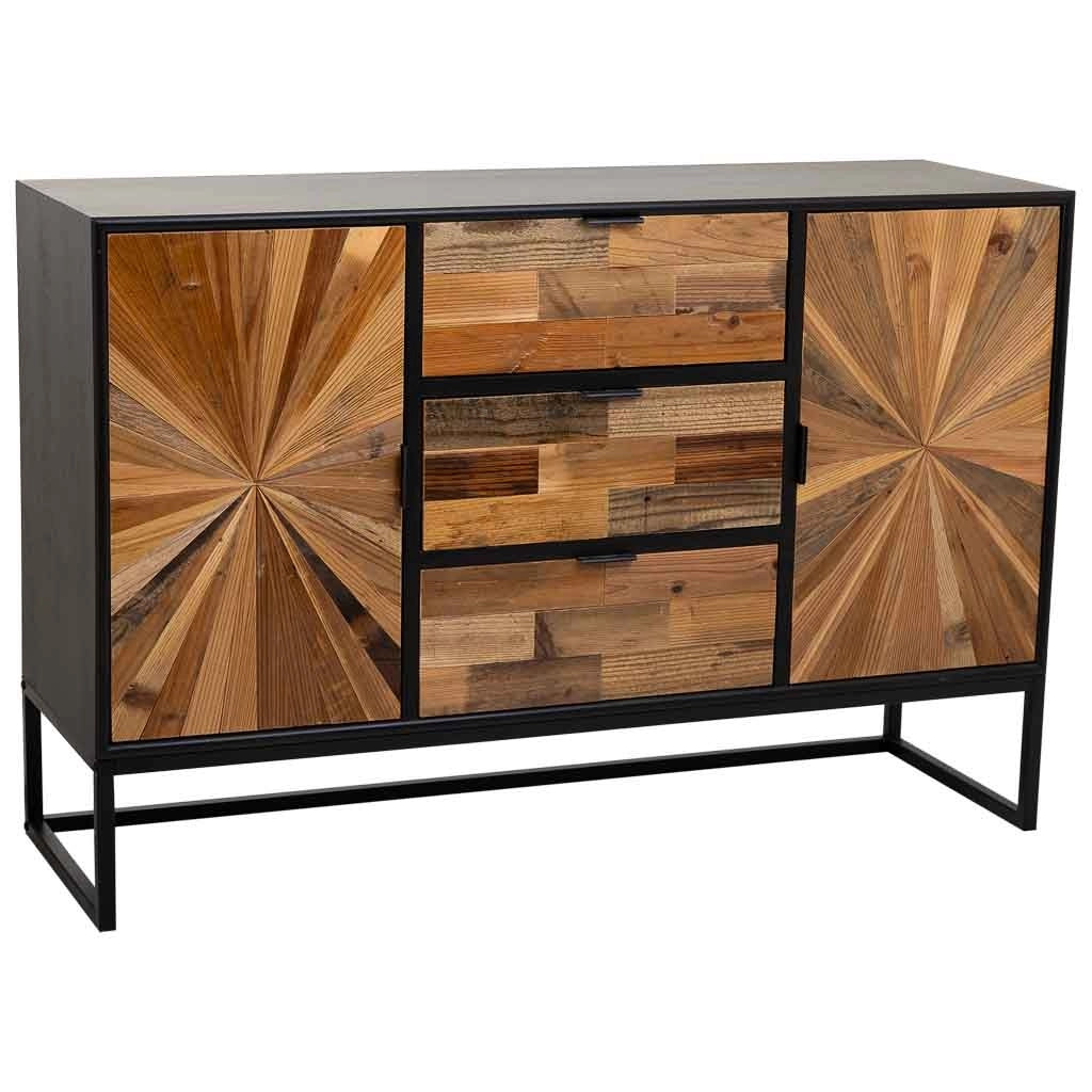 Credenza in legno marrone 120x38x78h cm