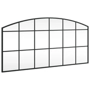 Specchio da Parete | Specchio decorativo Nero 100x50 cm Arco in Ferro