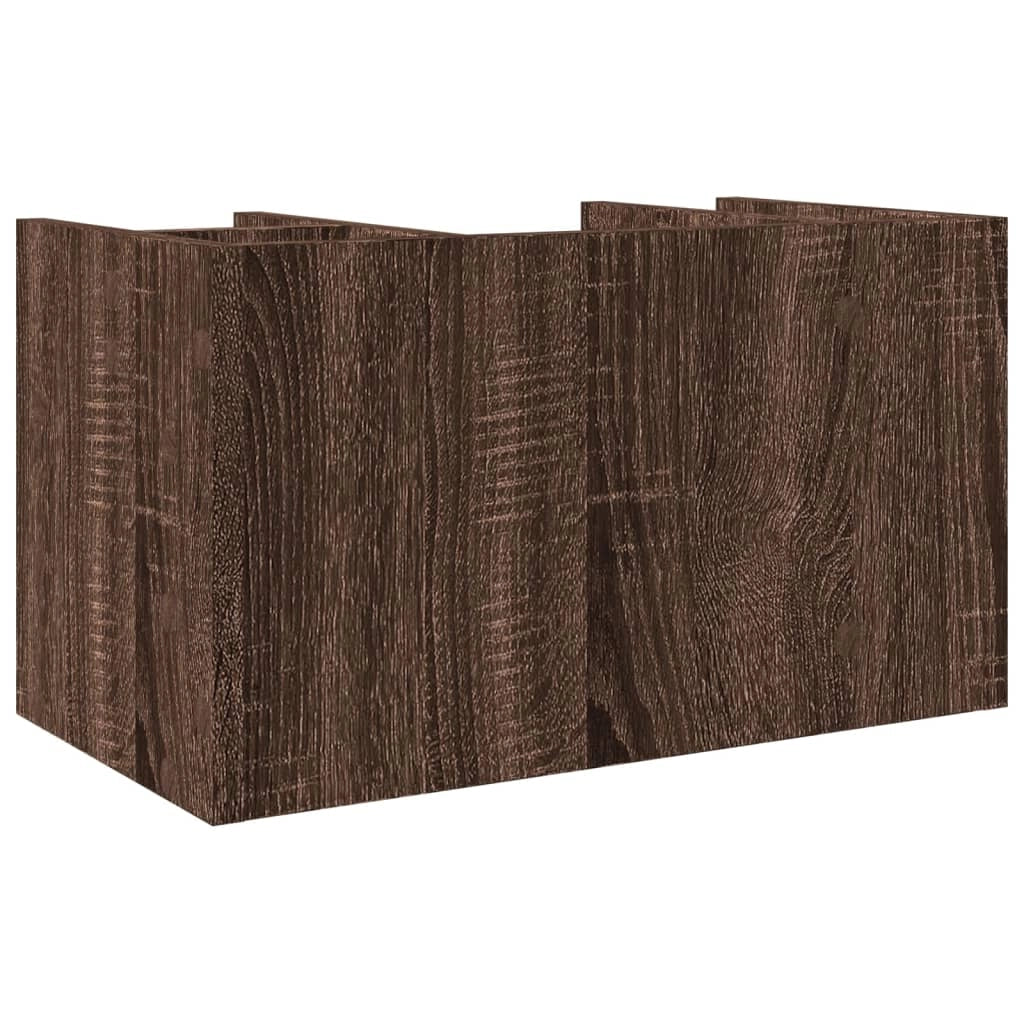 Mobiletto portaoggetti per ufficio legno ingegnerizzato rovere marrone 02_0043575