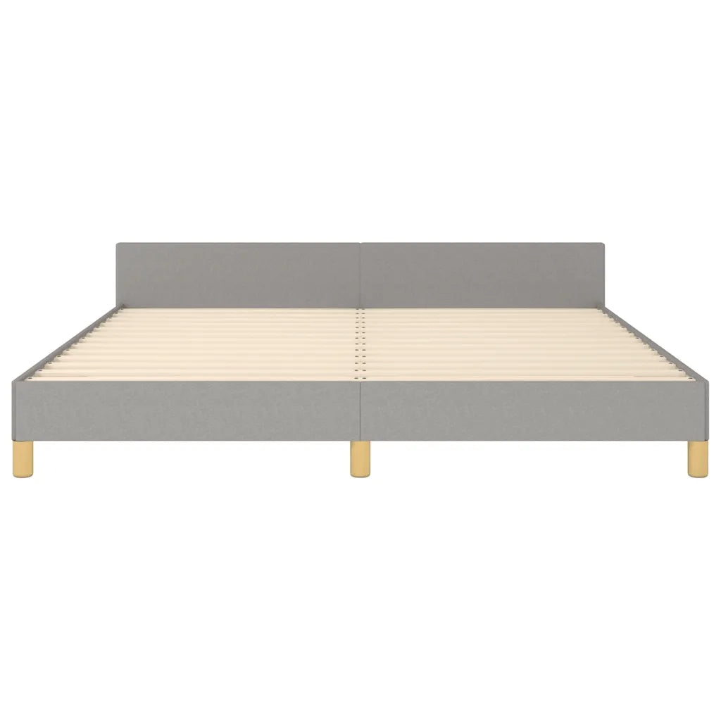 Giroletto senza Materasso Grigio Chiaro 160x200 cm Tessuto 347423