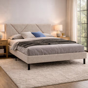 Hypnos, Letto Matrimoniale Dimensione Materasso 160x200 cm, Beige