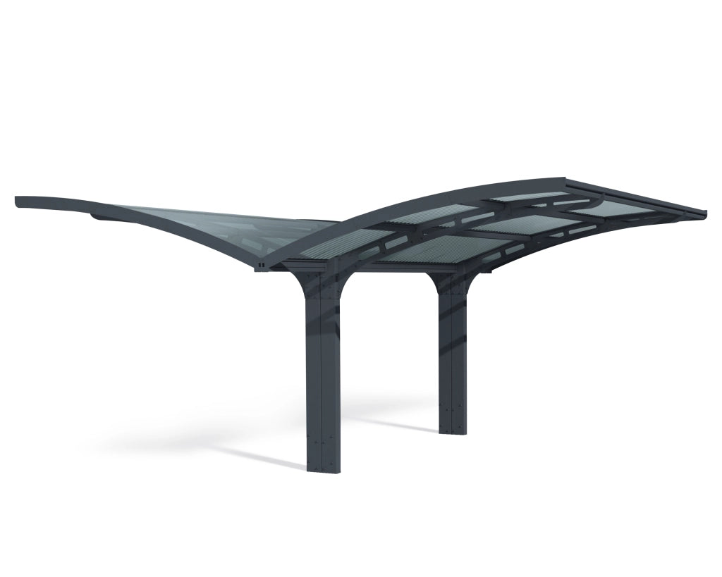Carport Doppio in Alluminio Arizona Wave 6 X 5   m