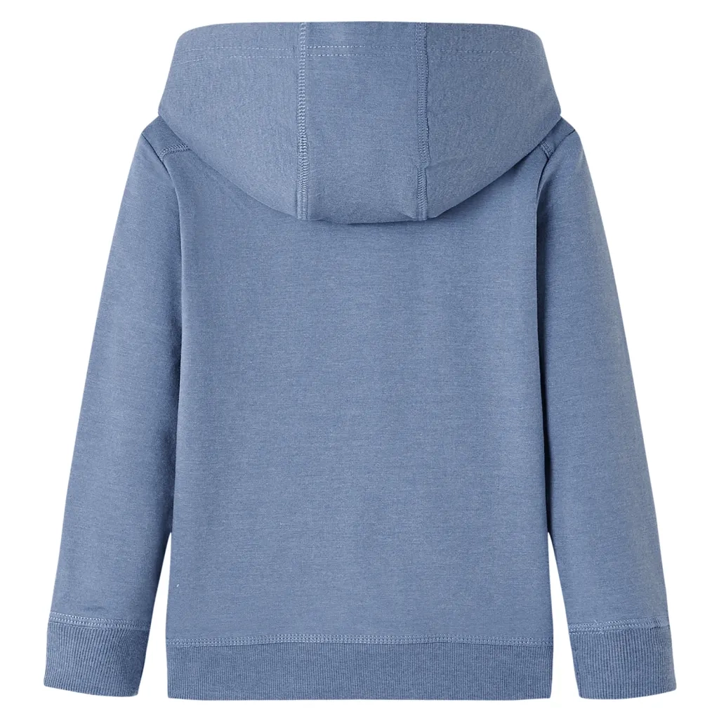 Felpa con Cappuccio per Bambini Blu MÃ©lange 140cod mxl 85923