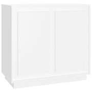 Credenza-Buffet-Armadio da cucina Bianca 80x34x75 cm in Legno Multistrato