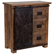 Mobiletto da ingresso in legno marrone 85x42x90h cm