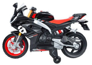 Moto Elettrica per Bambini Licenza Ufficiale Aprilia RS660 12V 3,5Ah Nero