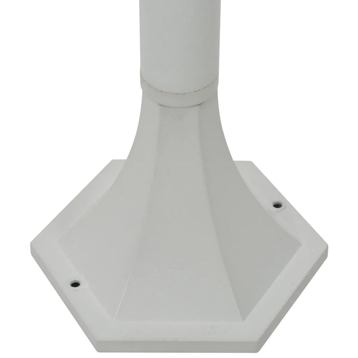 Lampioni da Giardino 6 pz E27 110 cm in Alluminio Bianco 44215