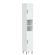Armadio da Bagno con Ripiano Aperto HAARLEM Bianco 896815