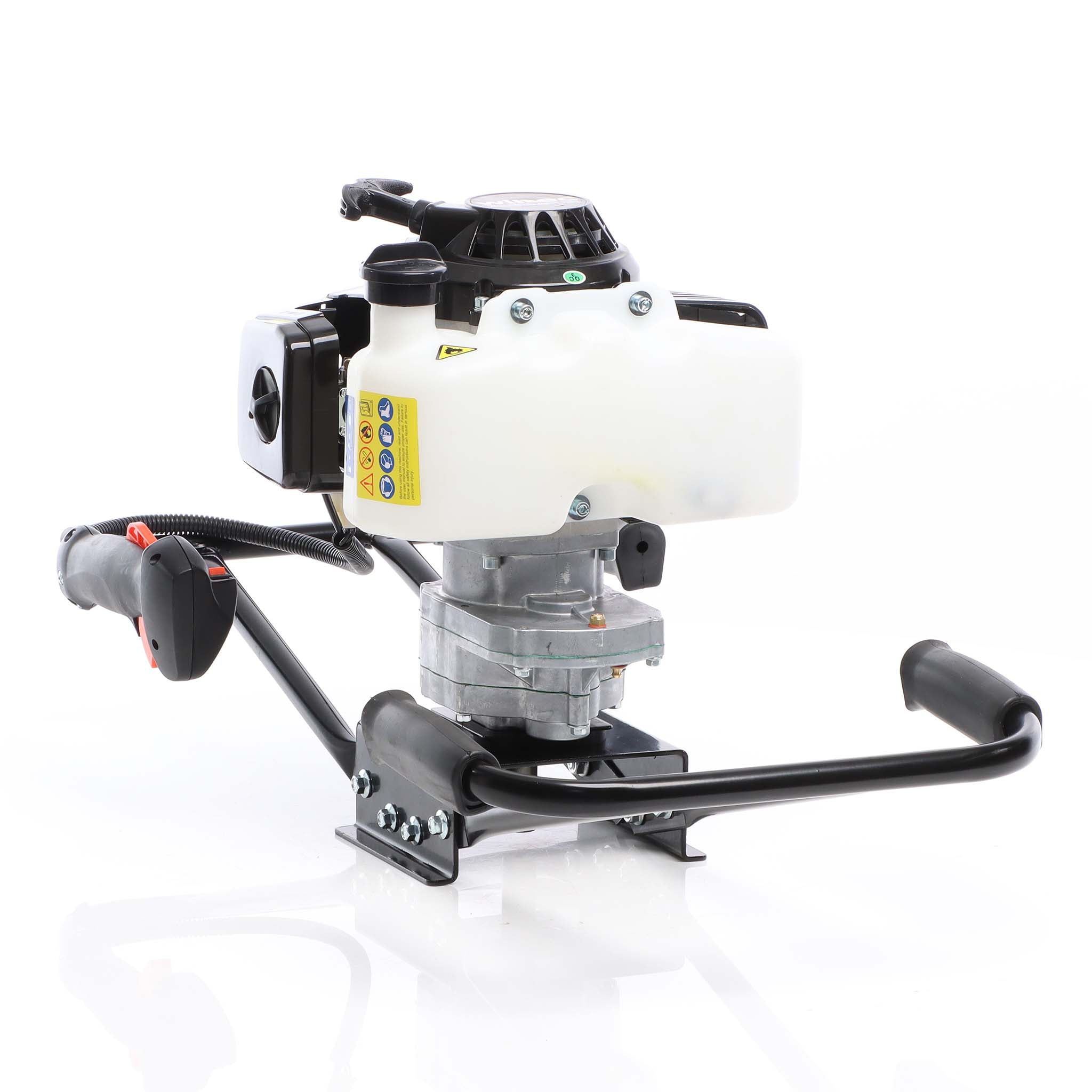 Mototrivella a benzina, manovrabile da 2 persone con motore di 3 CV 2.2kW 63,3ccm, Trivella a scoppio