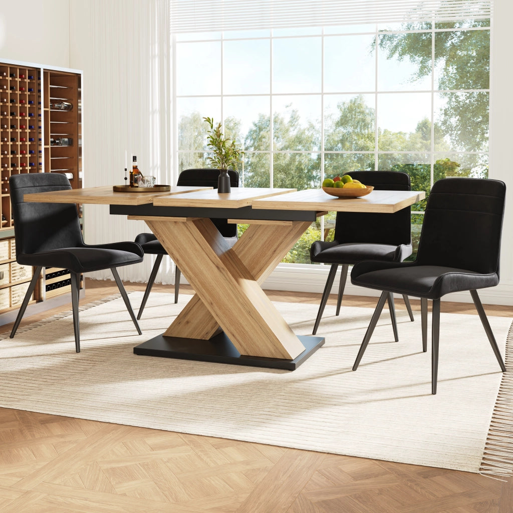 TAVOLO Allungabile 119-158,5x80x75 cm MDF Effetto Legno