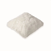 GLAM CUSCINO ARREDDO IN ECOPELLICCIA 45X45 BIANCO