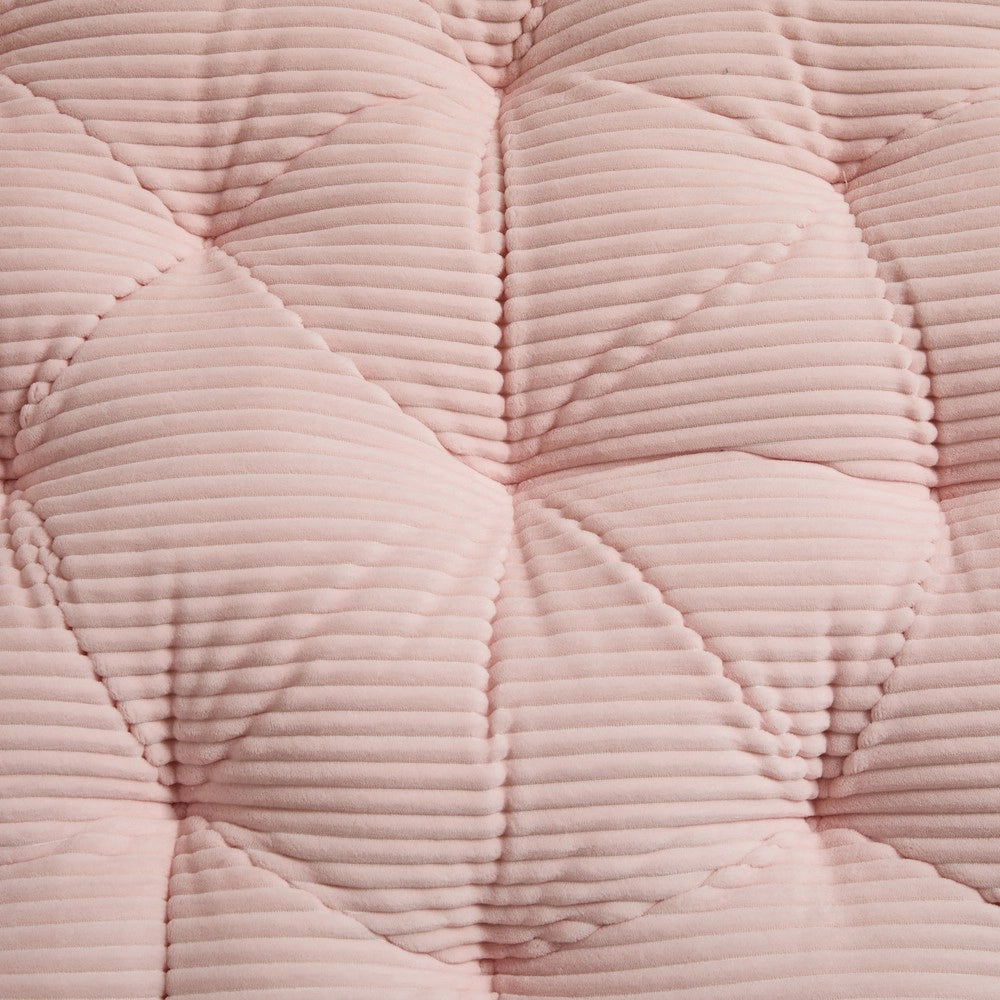 Poltrona Papasan Girevole ¨C Xylo ¨C Vimini, Cuscino Rosa, Struttura Marrone