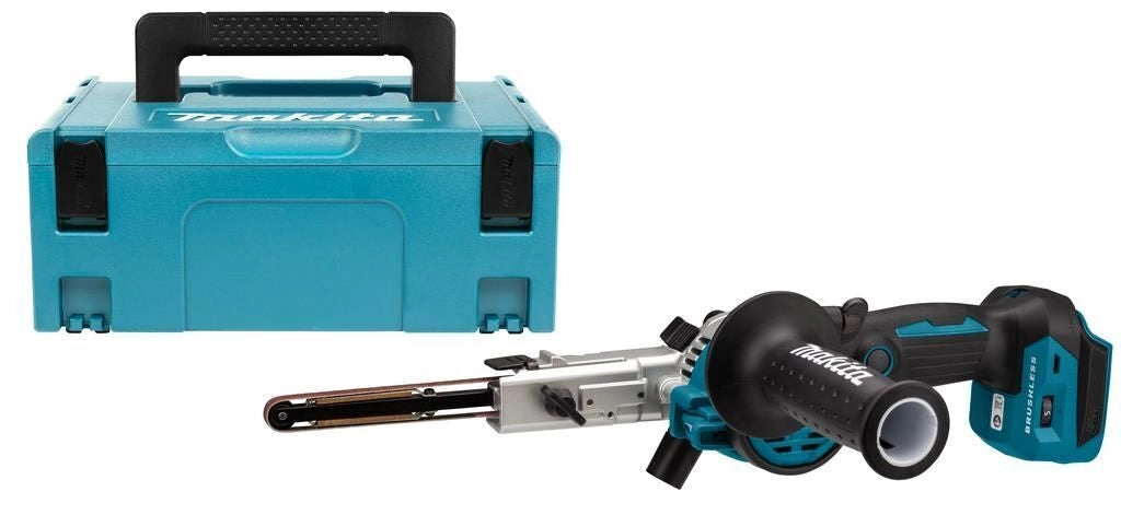 Makita DBS180ZJ Levigatrice a nastro a batteria 18V LXT Motore Brushless Velocita' Variabile 9x533 mm colore Nero