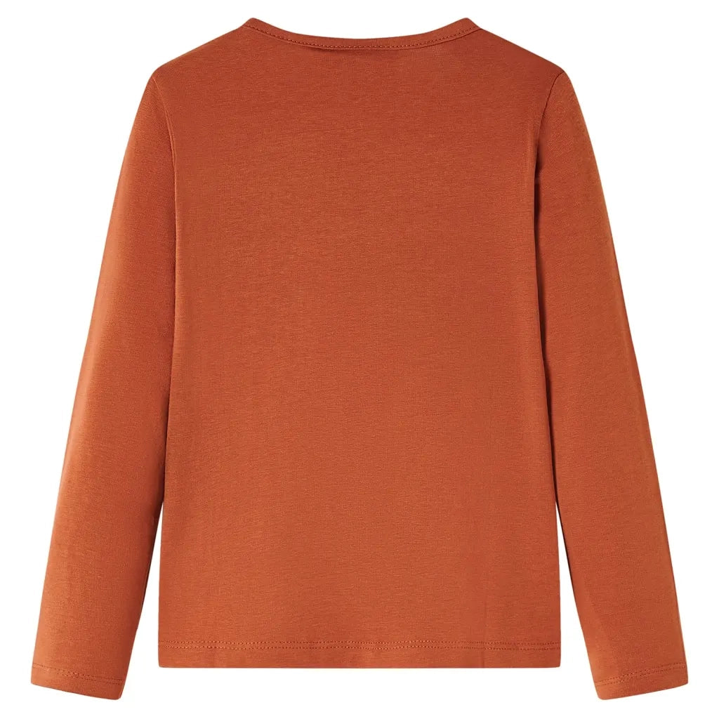 Maglietta da Bambina a Maniche Lunghe Cognac 116cod mxl 132370