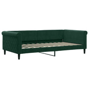 Letto singolo | Letto per adulti | Letto da Giorno Verde Scuro 100x200 cm in Velluto