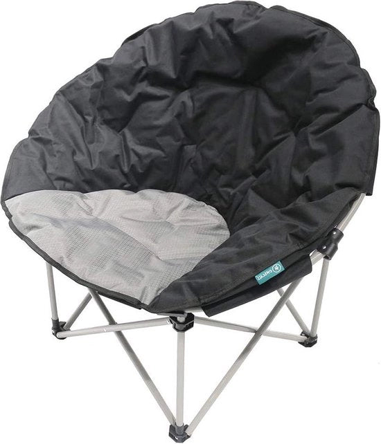 Culla da campeggio pieghevole - 600D poliestere ripstop nero grigio