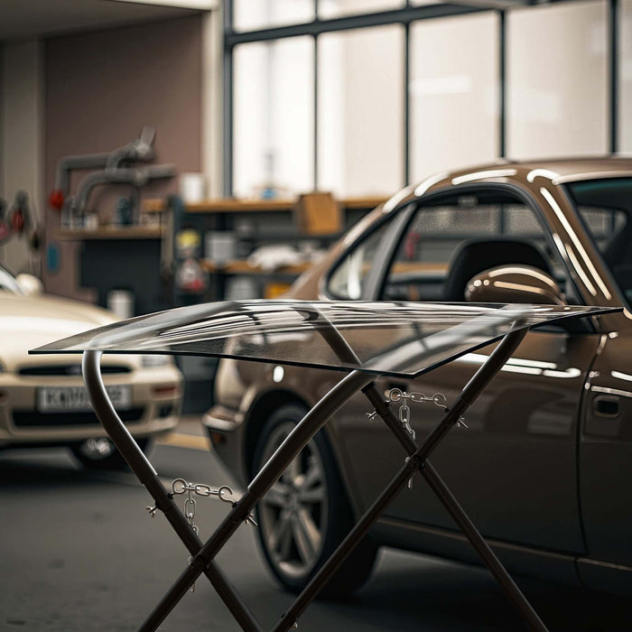 Cavalletto da lavoro a X, max 50 kg, pieghevole, regolabile con catene