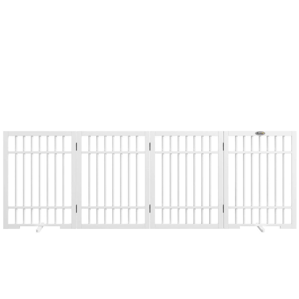 Cancello per cani pieghevole ¨C zephmum ¨C 183x24.5x61 cm bianco