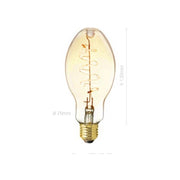 LAMPADINA LED, E27, E75, VETRO AMBRATO, 4W, 130 LM, COLORE CALDO 2000K, FILAMEN O VITE, CLASSE A+, DIMMERABILE