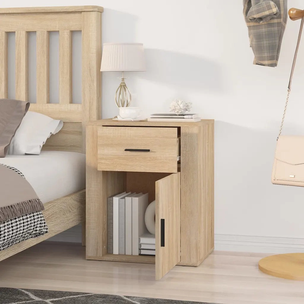 Comodino Rovere Sonoma 50x36x60 cm in Legno Multistrato 816723