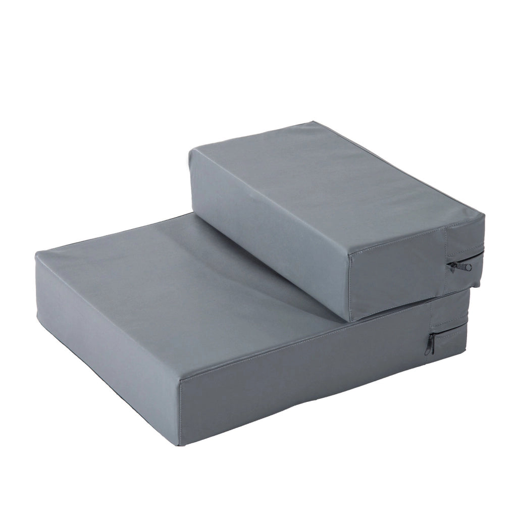 Scala per cani e gatti pieghevole 2 gradini ¨C zephmum ¨C grigio 20 cm
