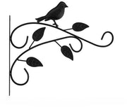 Pacchetto di ganci per piante da esterno, decorativi e metallici per piante da appendere, mangiatoie per uccelli, lampioni - Nero 3 - 30*25cm