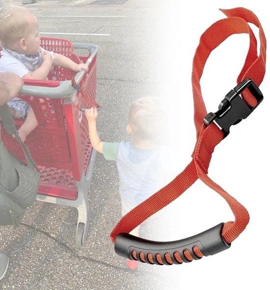 Bracciale di sicurezza per passeggini - Cinturino anti-perdita regolabile per passeggini, carrelli, carrelli del supermercato e viaggi