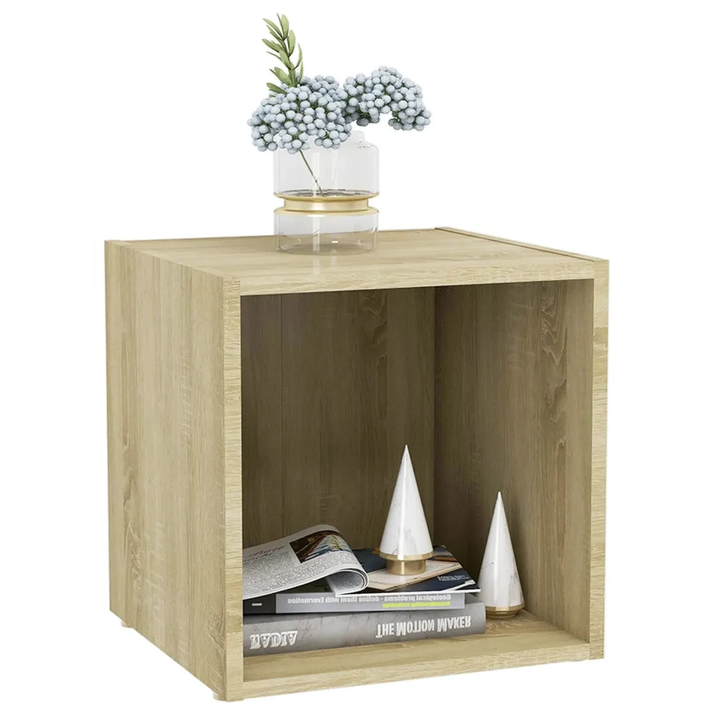 Mobili Porta TV 2pz Rovere Sonoma 37x35x37 cm Legno Multistrato 805508
