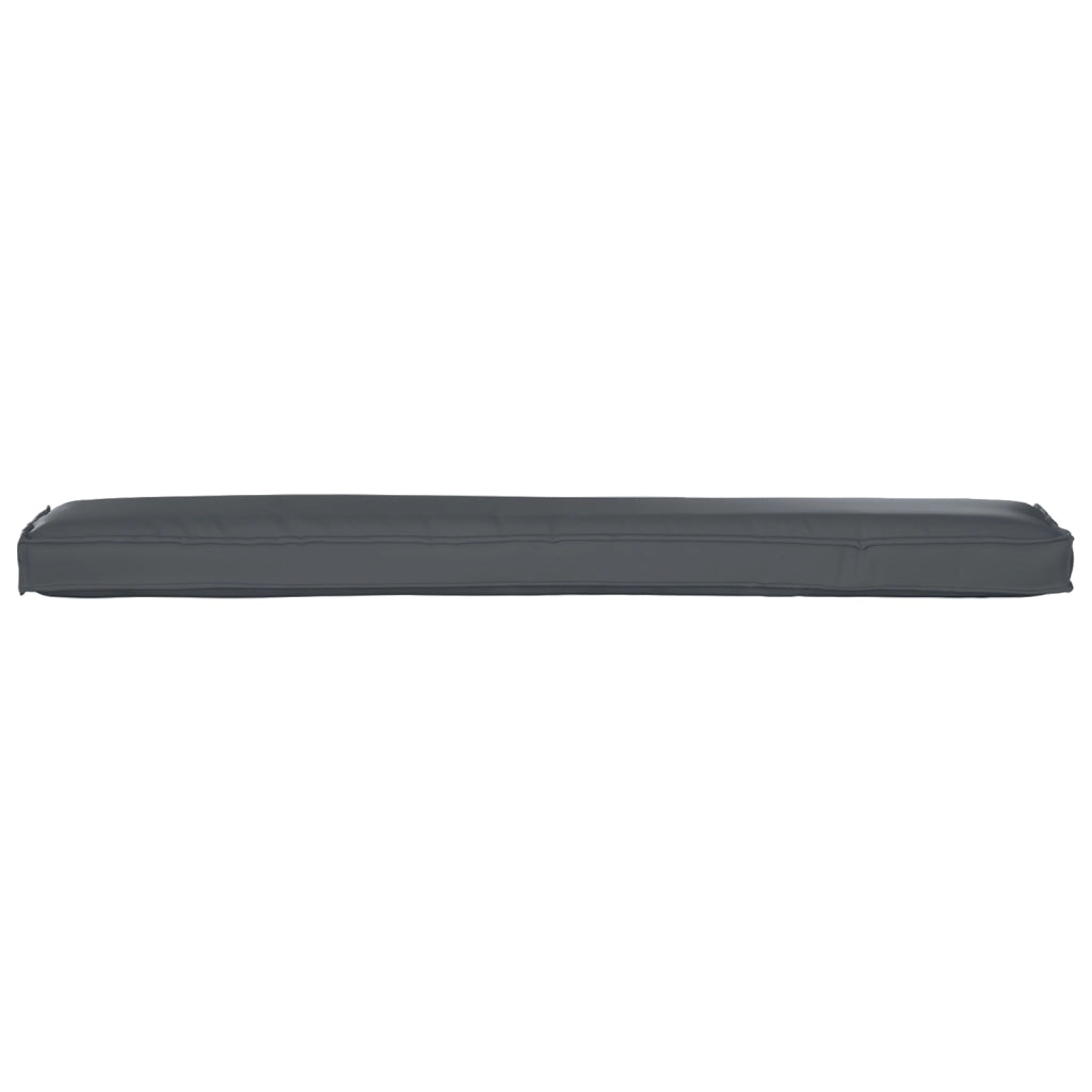 Cuscini per Pallet per Panchina 2 pz Antracite 200x40x8 cm Tessuto Oxford