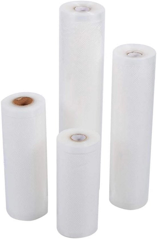 Sacchi di imballaggio a vuoto in rotolo per conservazione alimentare - Sacchi a rotolo di alta qualità commerciale per conservazione alimentare e cottura sous vide - 20 * 500cm / 7.9 * 196.9