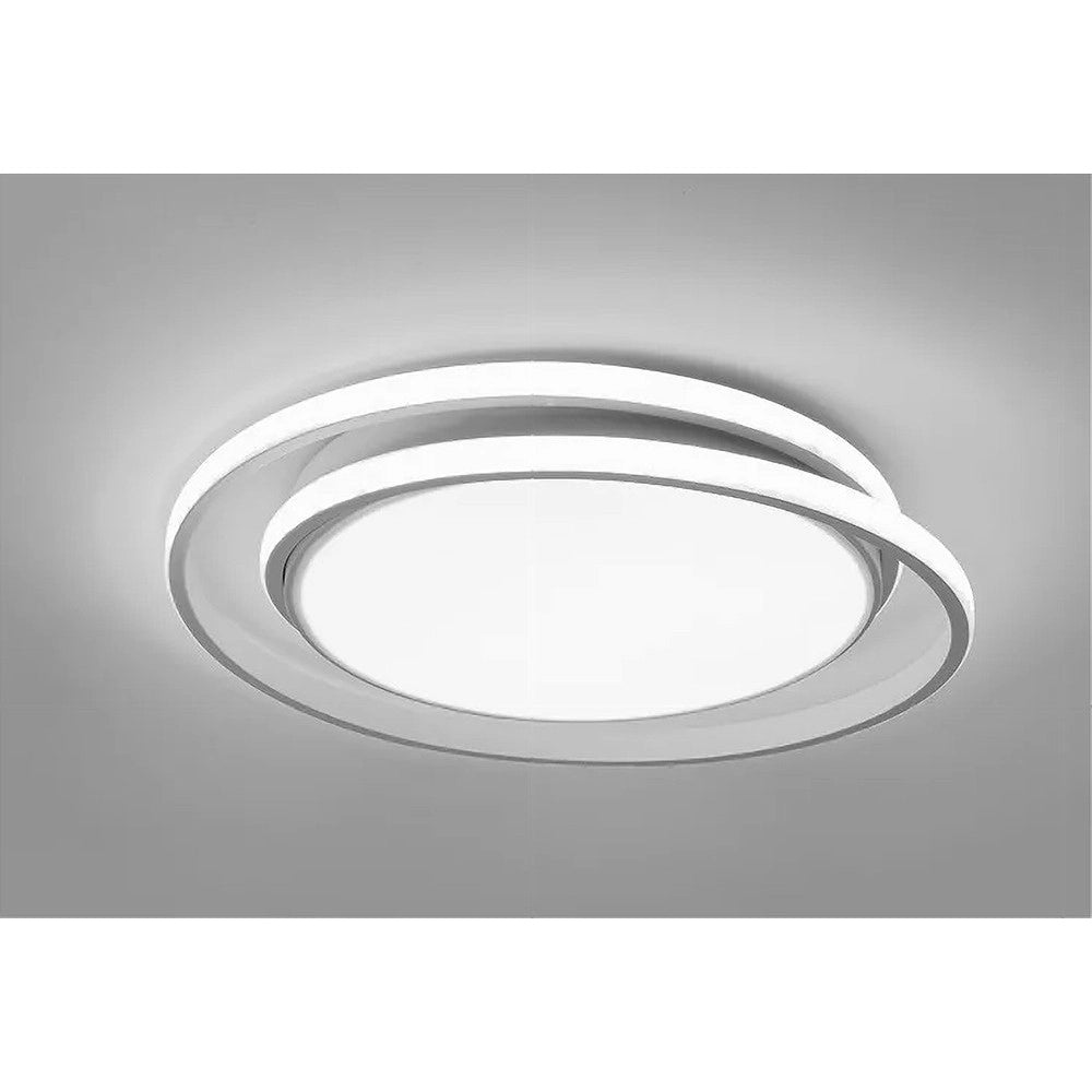 Trade Shop - Plafoniera Led Soffitto Cerchio 60 W Circolare Bianco Moderno Luce Fredda 50163 -