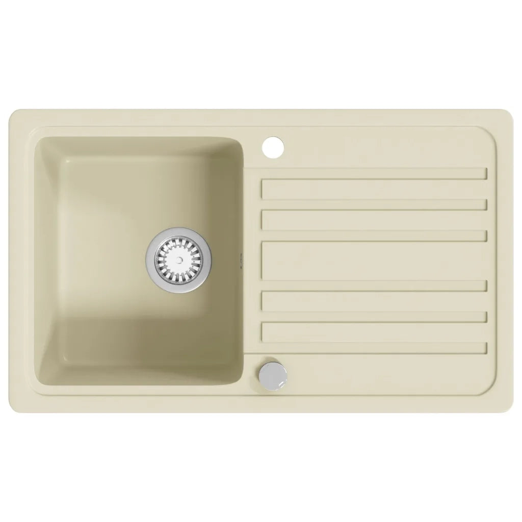 Lavello da Cucina in Granito Vasca Singola Beige CFW7855081