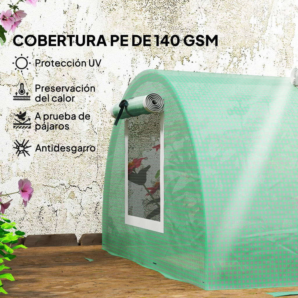 Serra da Giardino ¨C Zephmum ¨C Verde 300x80x45 cm Acciaio e PE
