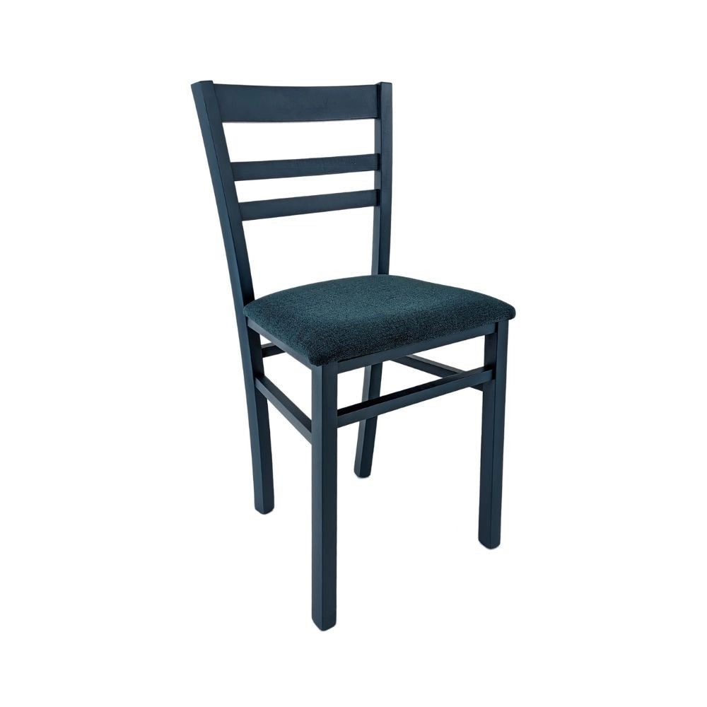 Set 2 sedie in legno Cromica colore blu